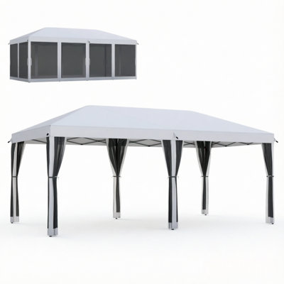Tentes et abris de camping portatifs, grand chapiteau moderne en maille d'acier pour événements