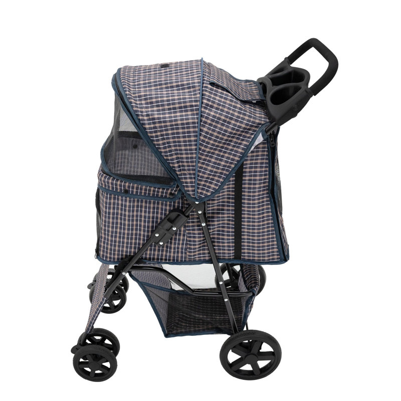 Foldable Pet Stroller, Blue