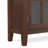 Artisan 36"W Solid Wood Transitional Entryway Storage Cabinet with Glass Doors and Adjustable Shelves