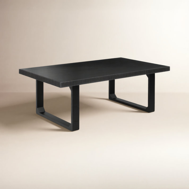 Urbana Solid Wood Coffee Table, Black