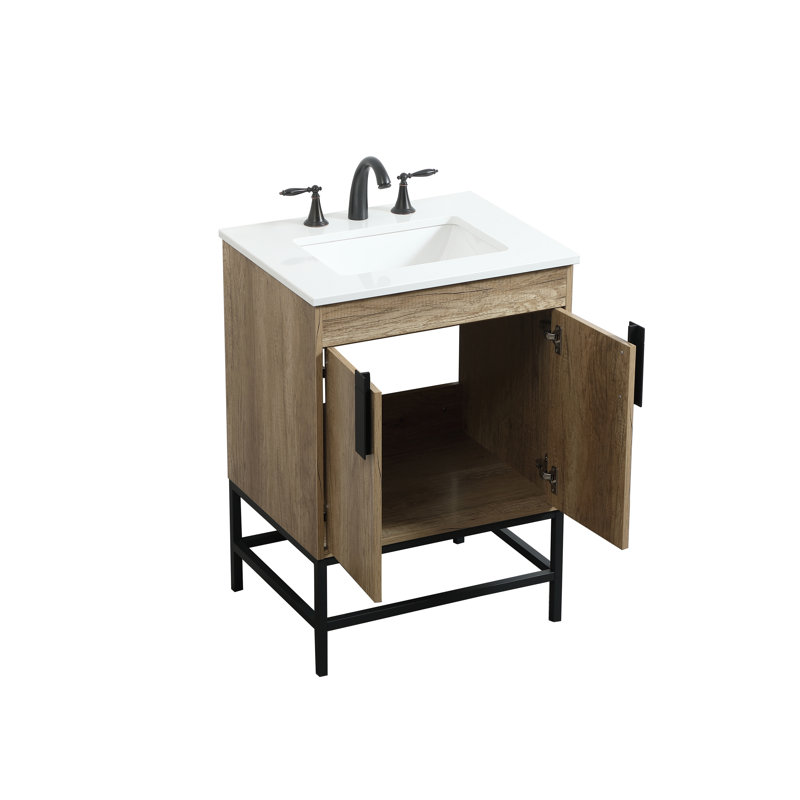 Ensemble de meuble-lavabo simple 24 po Eugene, chêne naturel