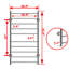 Porte-serviettes mural requis