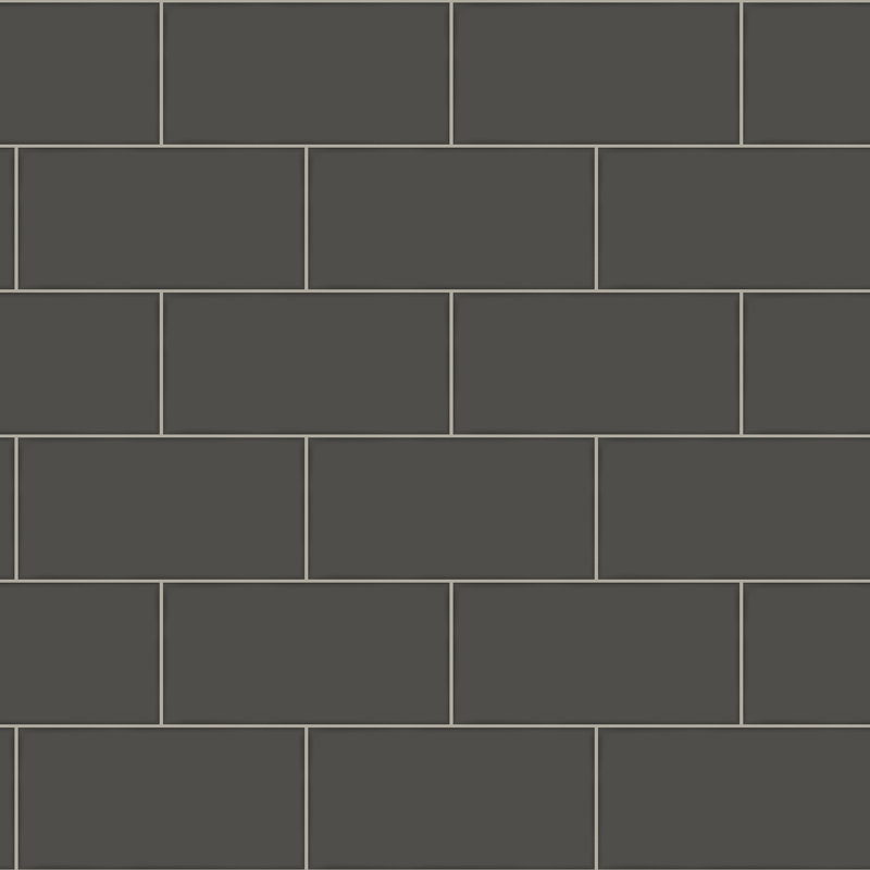 Rouleau de papier peint L 33 pi x l 20,5 po Freedom Subway Tile, Noir