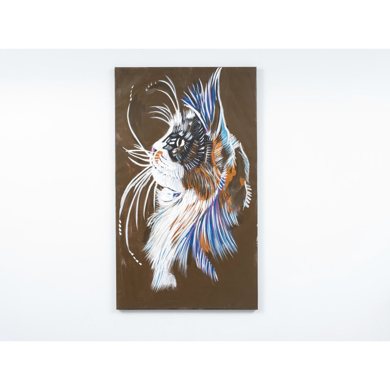Décoration murale en toile peinte à la main de 47 po x 27 po - Rehausse le caractère splendide de l'art brun, pour un look luxueux