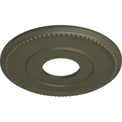 Endurathane Bradford Ceiling Medallion, 12 1/2"OD x 3 7/8"ID x 3/4"P (Fits Canopies up to 6 5/8"), Hand-Painted Witch Hazel Finish