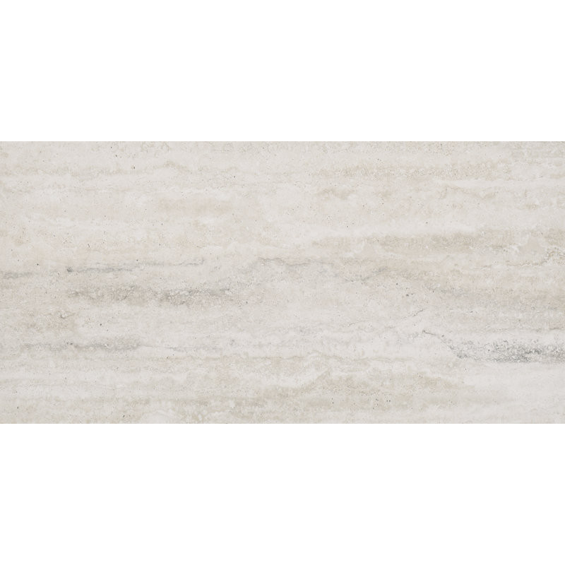Linden 12 in. x 24 in. Matte Porcelain Travertine Look Floor and Wall Tile, Caballo
