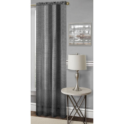 Panneau de rideau simple synthétique semi-transparent avec passe-tringle FINA