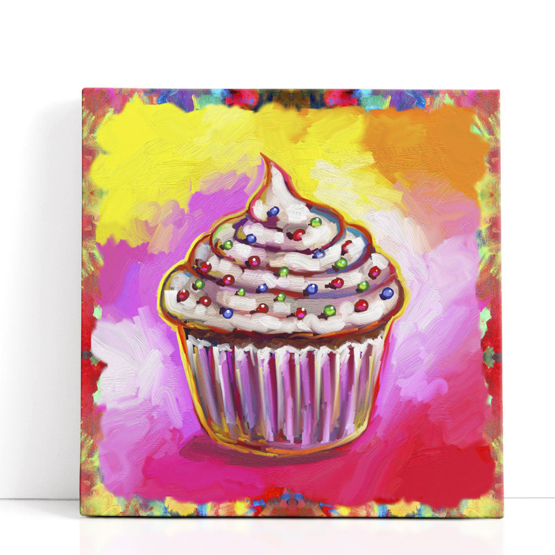 Cosmic Cupcake - reproduction d'art sur toile, H 12 po x l 12 po