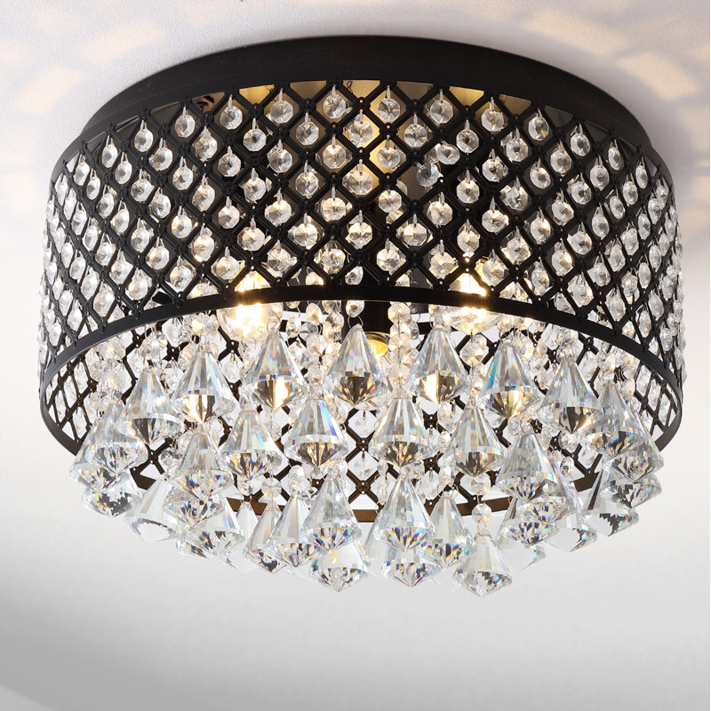 Tarvin Flush Mount, Black