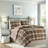 Cozy Microfiber Twin Bedding Sets, Rustic Plaid Cabin Style For Home