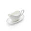 Serendipity White - Gravy Boat & Stand