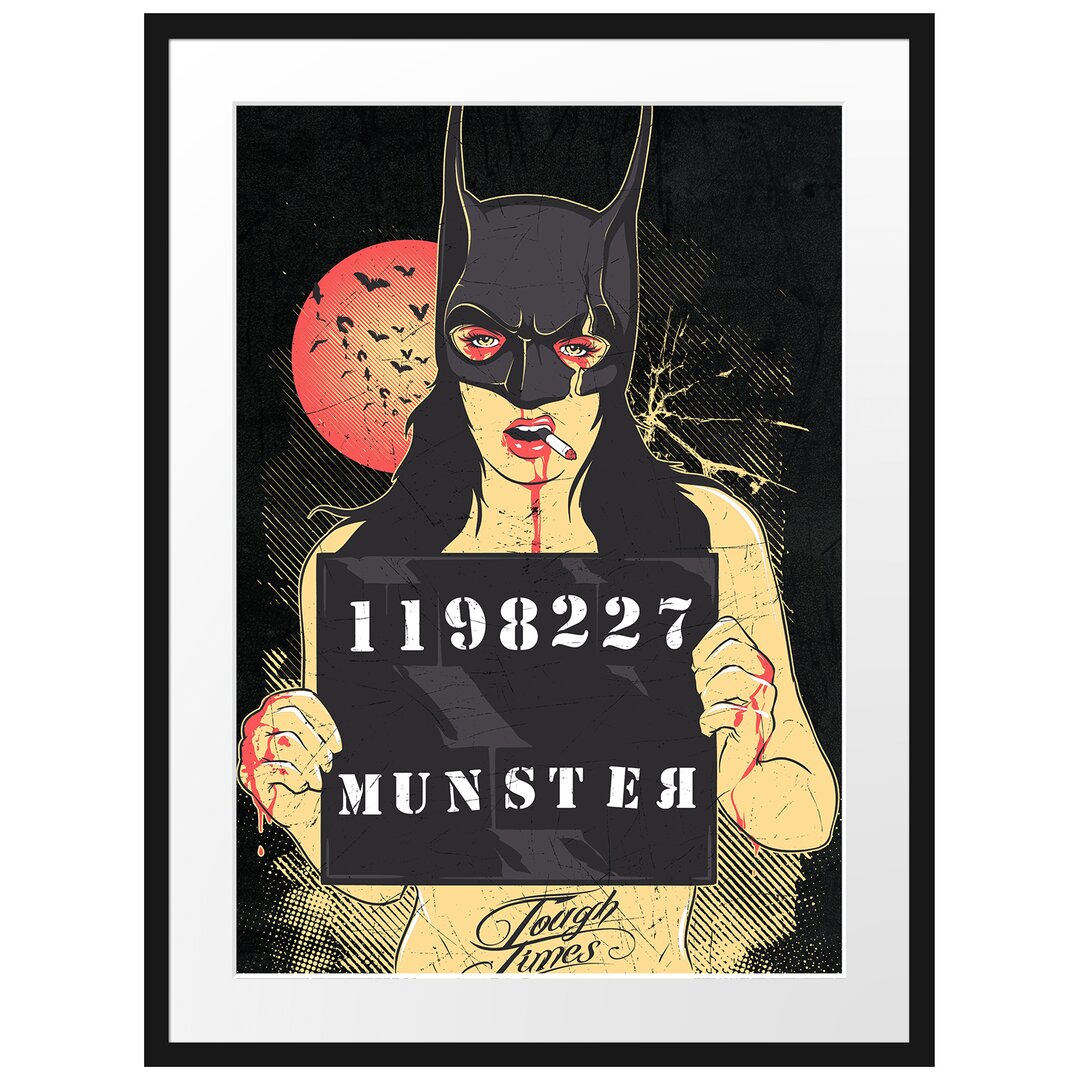 Gerahmtes Poster Munster Black