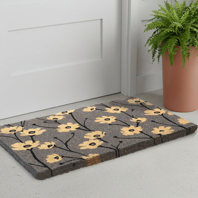 Xoel Extra Thick Outdoor Doormat Handwoven Durable Natural Coir Entryway Front Door Porch Patio