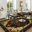 Tapis antidérapant intérieur et extérieur à motif floral lavable