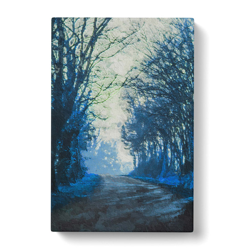 Road Through The Woods In Abstract - Wrapped Canvas Print, 50cm H x 35cm W x 3cm D