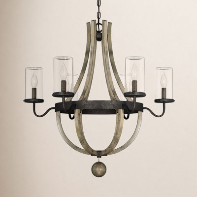 Transparent Outdoor Metal Chandelier