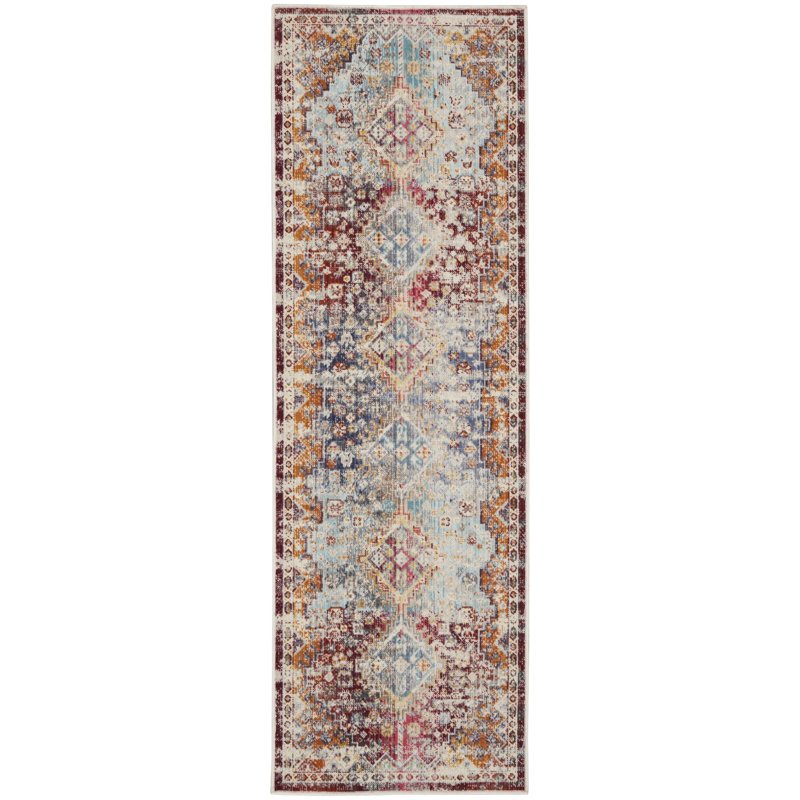 Oriental Indoor Rug, Runner 2'4" x 8'