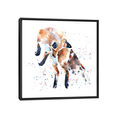 " Mousing Fox I " by EdsWatercolours Painting Print