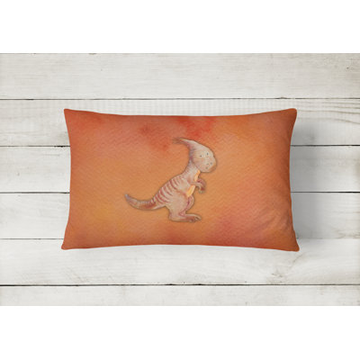  Parasaurolophus Watercolor Lumbar Pillow