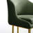  Modern Luxury Dining Chair, PU Leather Upholstery, Stainless Steel Base-146141835-146141832