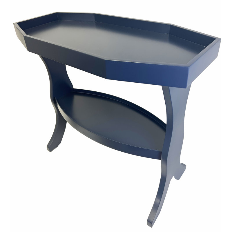 Lozere Tray Top End Table, Midnight Blue