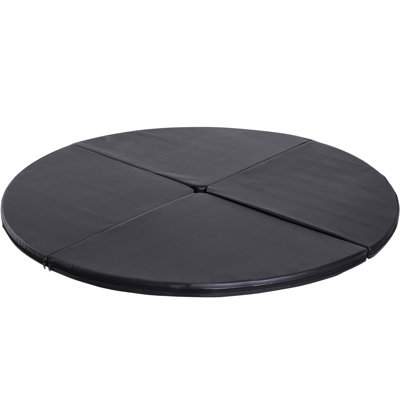 Tapis de danse à tringle pliable de 2 po x 5 pi x 2 pi, noir. Mousse de qualité pour une protection supplémentaire. Housse imperméable. Convient à plusieurs bases standards. Danseurs débutants pour la maison, épais, larges, faits avec. Idéal