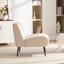 Fauteuil d'appoint rembourré capitonné sans accoudoirs-310130694