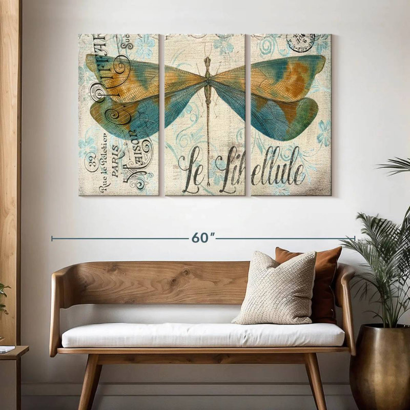 Brampt Lovely Dragonfly, 32" H x 50" W