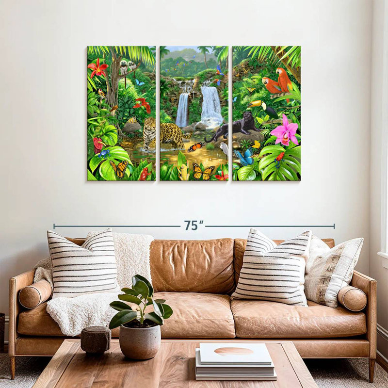 Brampt Rainforest Harmony I, 36" H x 57" W