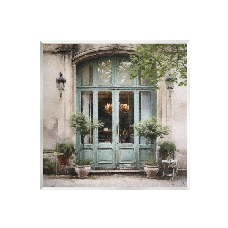 «Sage French Doors» par Riley B Print, H 12 po x l 12 po x P 1,5 po