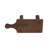 Rustic Wooden Serving Riser with Handle – Ottoman Tray for Stylish Display, Decorative Tray for Tabletop Accents, and Coffee Table Tray – Elevated Accent Tray for Organizing Essentials – 6", Brown
