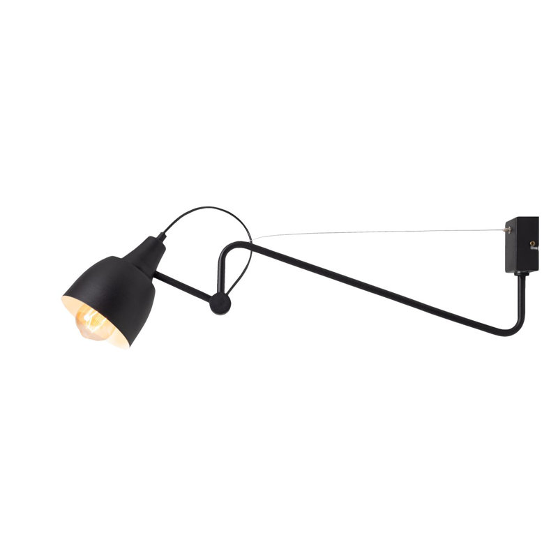 Choate Swing Arm Sconce, Black