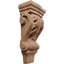 Petit corbeau en bois de pilastre Acanthus l 3 po x P 1 3/4 po x H 6 po (paquet de 4)-91125514