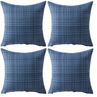 Set Of 4 Waterproof Outdoor Pillow Covers