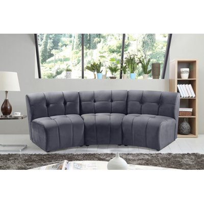 Jedson Velvet Sectional Symmetrical