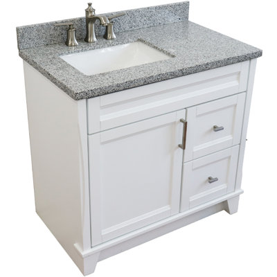Olivianna 37'' Single Bathroom Vanity with Granite Top