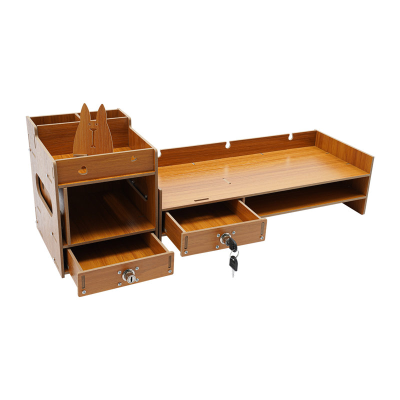 Support de bureau pour ordinateur, Brun