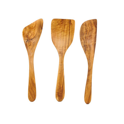 Ensemble de spatules en bois d'olivier 3 pièces Beldi Nest