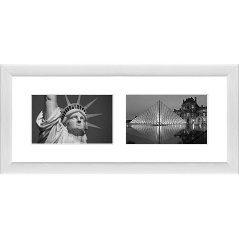 Hurlow Collage Picture Frame, Glossy white