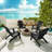 Allurine 32" W HIPS Plastic Weather Resistant Adirondack Chair with Cup Holder-539256327