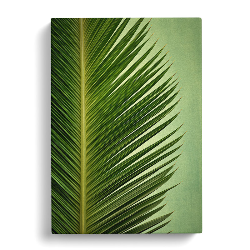 Palm Leaf Symbolism - Wrapped Canvas, 50cm H x 35cm W x 3cm D