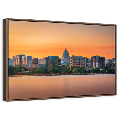Madison Wisconsin At Sunset