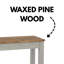 Lucian large Wood Bench, grey and antique wax finish-308472478