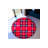 Red Black Plaid Patterned Woven Base Decorative Carpet-1418597927
