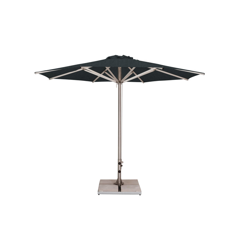 Storm 11.5' Round Umbrella, Paver Frame, Natural