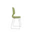 Ensemble de chaises de bureau modernes empilées avec conception ergonomique en polypropylène et acier, 4 pièces-296308622