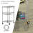 36.5'' H x 27.5'' W Utility Cart with Wheels