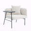 Fauteuil de loisir, fauteuil de détente avec petite table et coussin de dossier-133945883