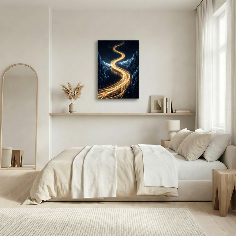 Golden Path, reproduction d'art sur toile, ensemble de 1, Toile tendue, 30"H x 20"W