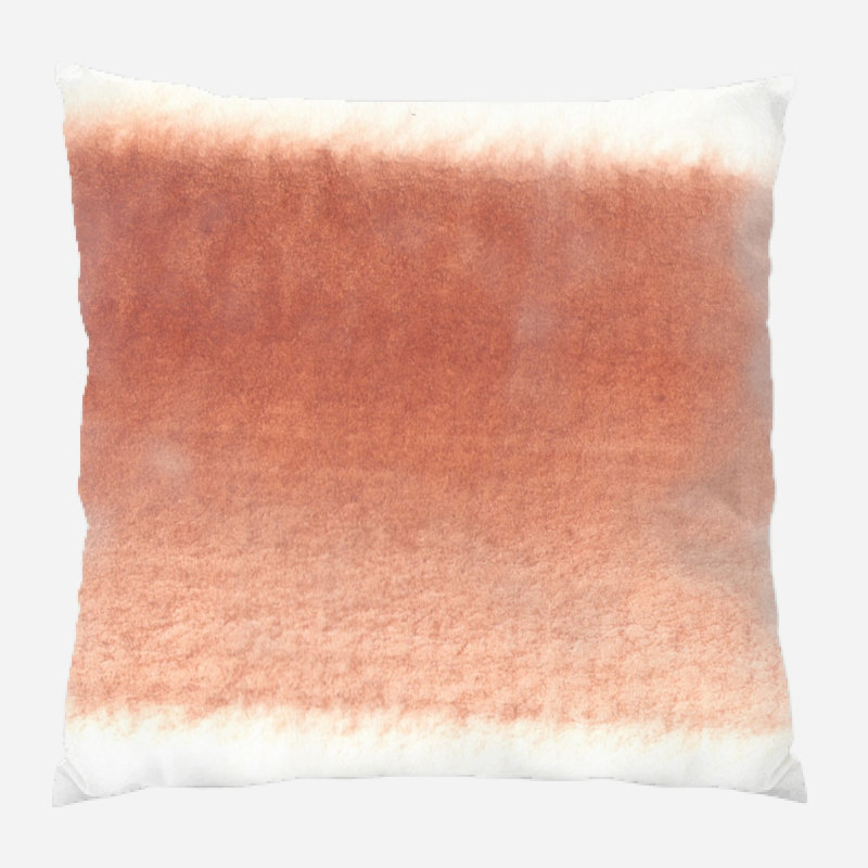 Coussin décoratif aquarelle , Microsuède, Intérieur